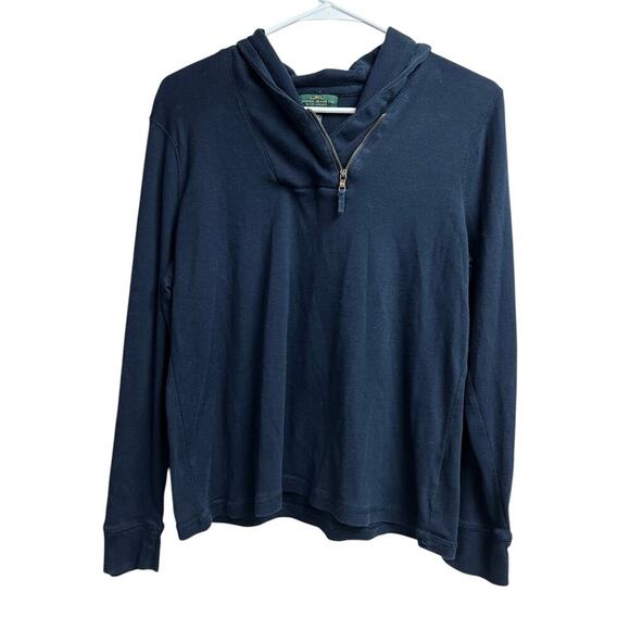 LRL Lauren Jeans Co. Ralph Lauren Navy Blue Women's Pullover Zip XL - Picture 1 of 9